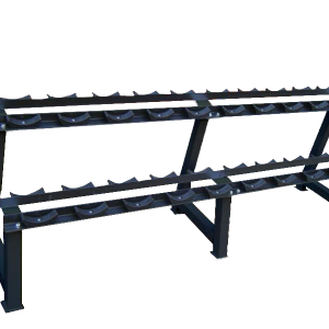 Dumbbell Rack (2 Tier) Round Dumbbells